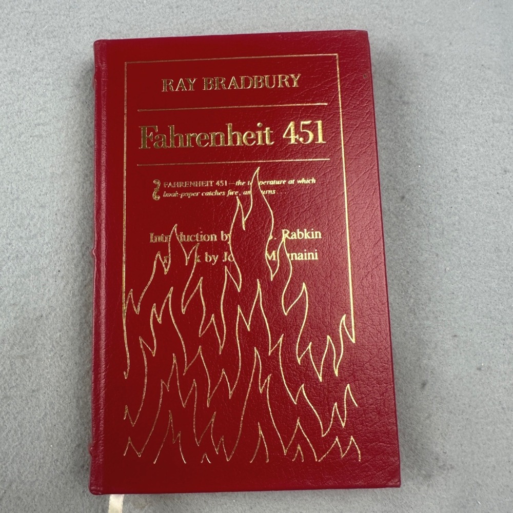 Fahrenheit 451 Ray Bradbury Leather 1991 Easton Press Collector Edition HC